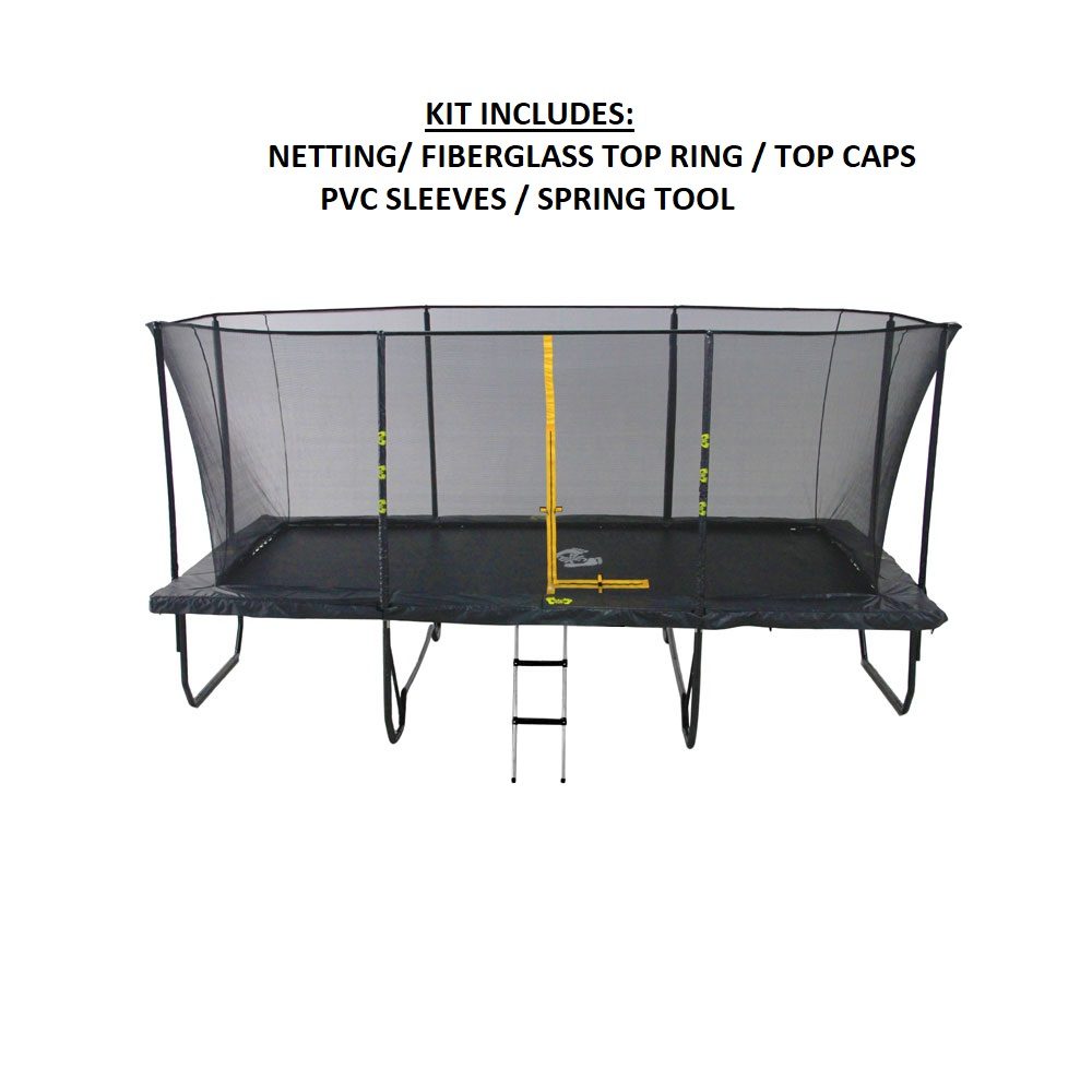 10 x 17ft Replacement Net Black Big Air Trampolines