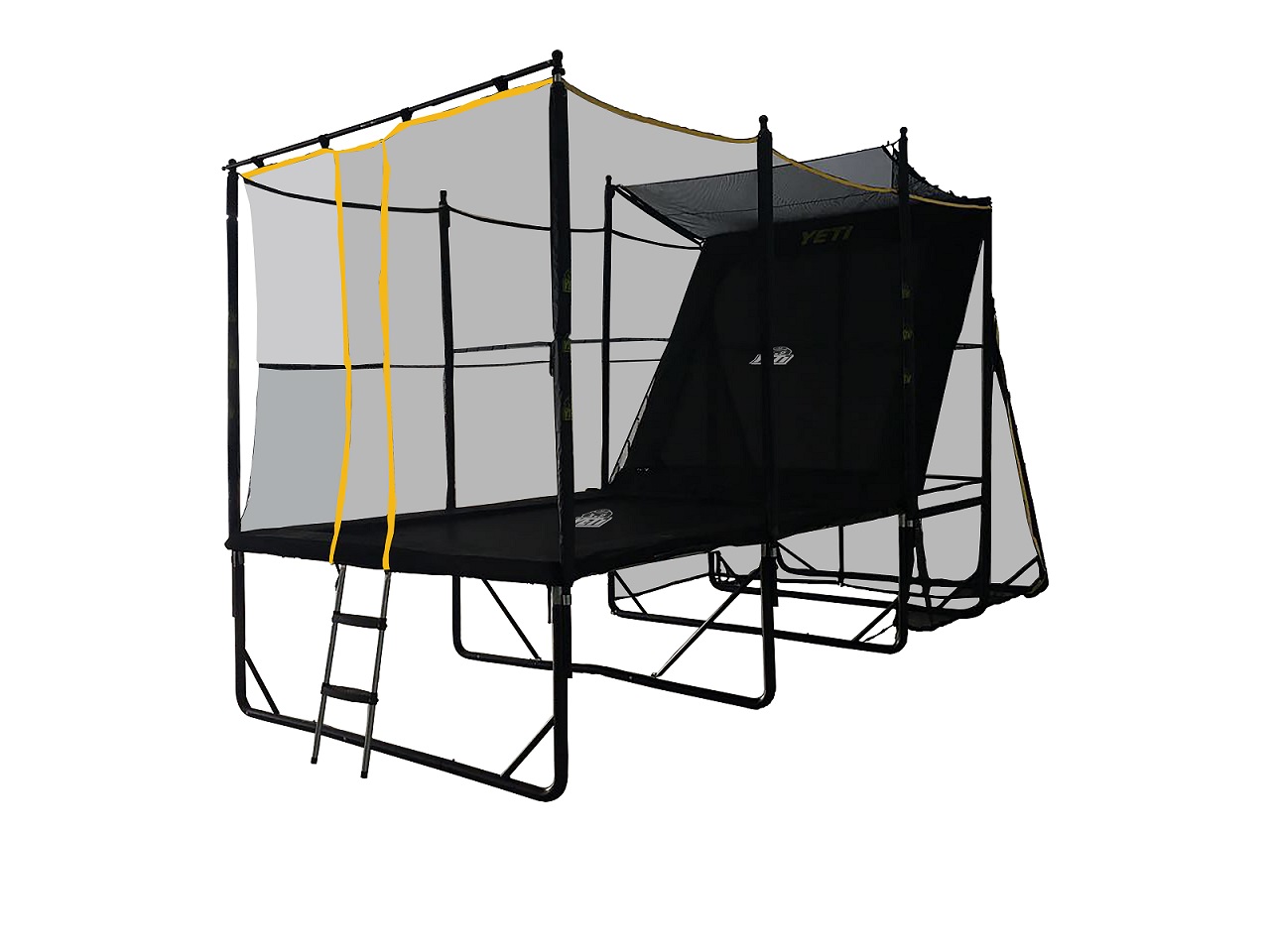 assemble how trampoline a to x  Rectangle 360 18ft 7ft Trampoline Springless  YETI